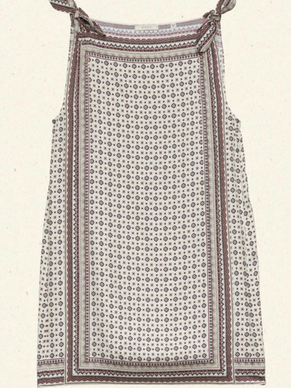 DOEN - MALIA DRESS - CREAM MONTMARTRE FOULARD - XS